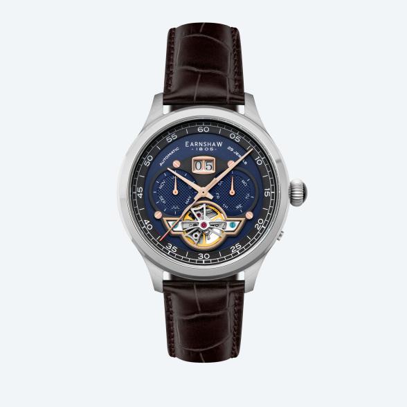 EARNSHAW Automatikuhr "Baron Grand Date" blau - 113494400000 - 1 - 588px