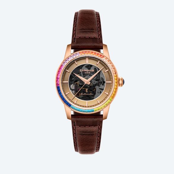 EARNSHAW Automatikuhr "Celestial Glory" rosé-braun - 113495200000 - 1 - 588px
