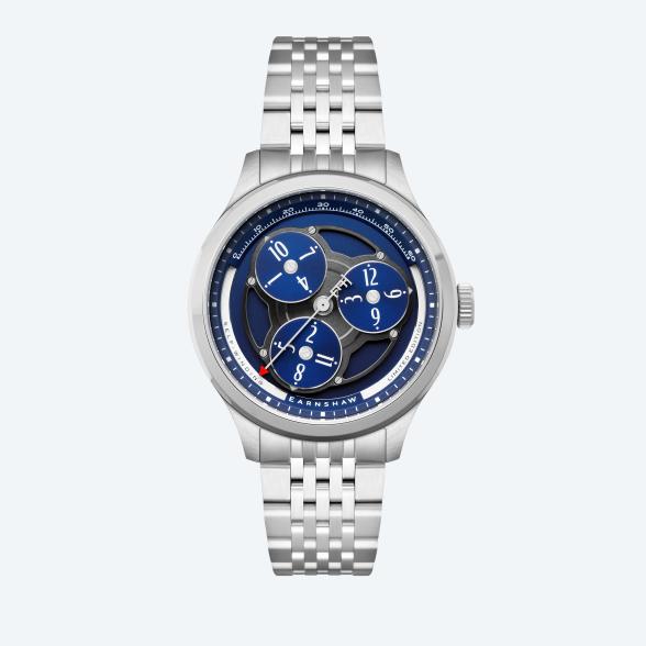 EARNSHAW Automatikuhr "Hexham Trisect" blau - 113495500000 - 1 - 588px