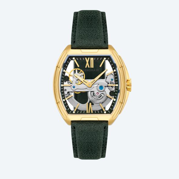 EARNSHAW Automatikuhr "Knightsbridge" gold-grün - 113495600000 - 1 - 588px