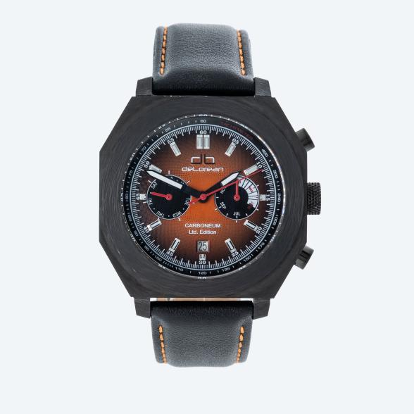 deLorean Herren-Automatikuhr "Carboneum" orange - 113503600000 - 1 - 588px