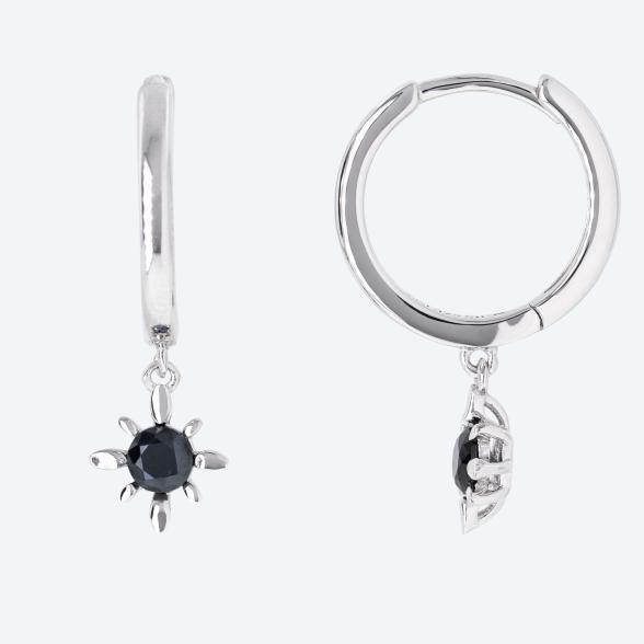 Creolen 925 Silber rhodiniert Spinell - 113522600000 - 1 - 588px