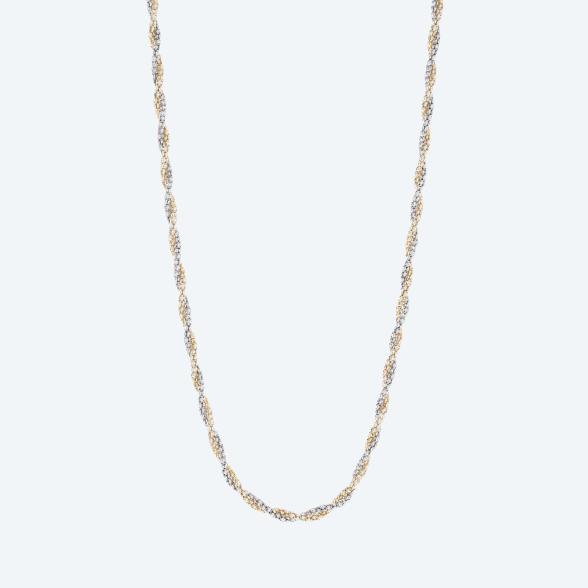 Kordelkette 925 Sterling Silber bicolor - 113523300000 - 1 - 588px