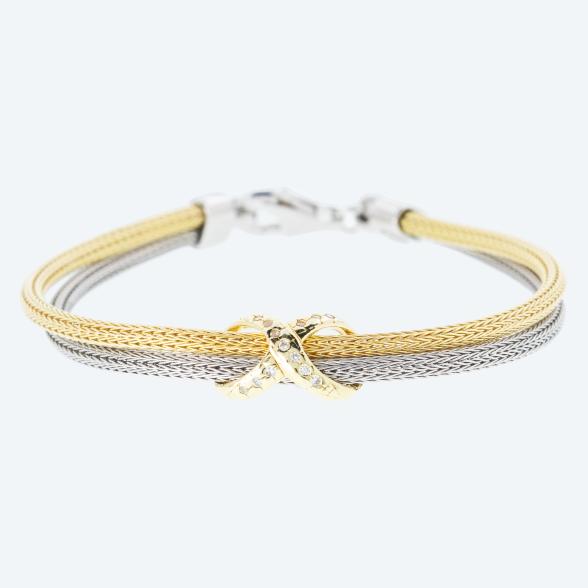 Armband 925 Sterling Silber bicolor - 113524800000 - 1 - 588px