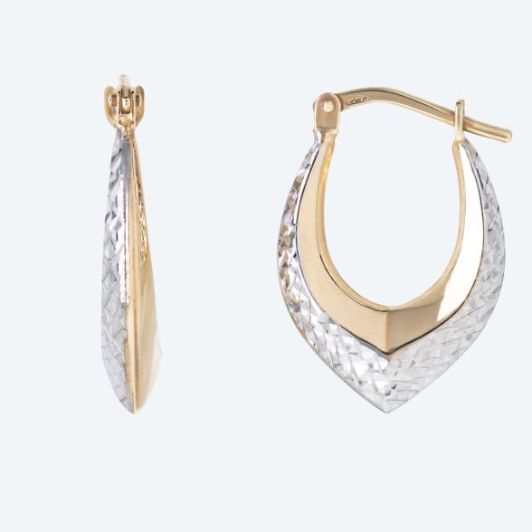 Creolen 925 Sterling Silber bicolor - 113526300000 - 1 - 588px