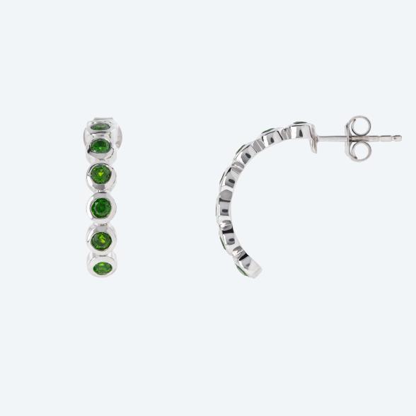 Ohrstecker 925 Silber rhodiniert Chromdiopsid - 113533100000 - 1 - 588px