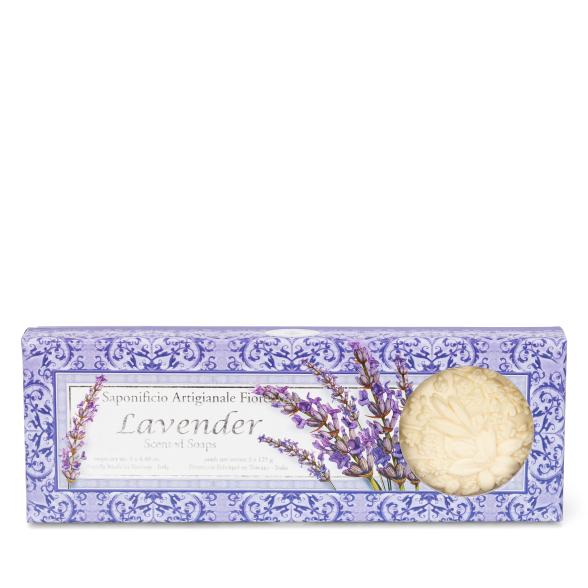 Fiorentino Hartseifen Set Lavendel 3x125 gr - 113560600000 - 1 - 588px