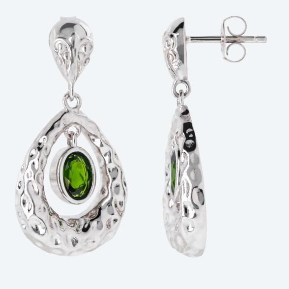 Ohrhänger 925 Silber rhodiniert  Chromdiopsid - 113564700000 - 1 - 588px