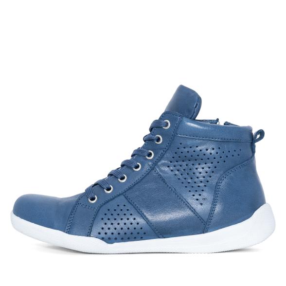 Andrea Conti Damen Lederhochschnürer jeans 36 - 113566800001 - 1 - 588px