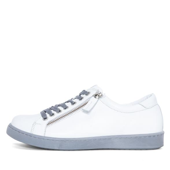 Andrea Conti Damen Ledersneaker weiß/grau 36 - 113567100001 - 1 - 588px