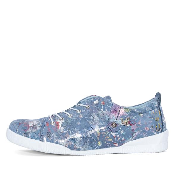 Andrea Conti Damen Lederslipper blau gemustert 36 - 113567500001 - 1 - 588px