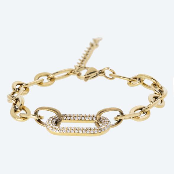 Armband Edelstahl vergoldet Zirkonia - 113574400000 - 1 - 588px