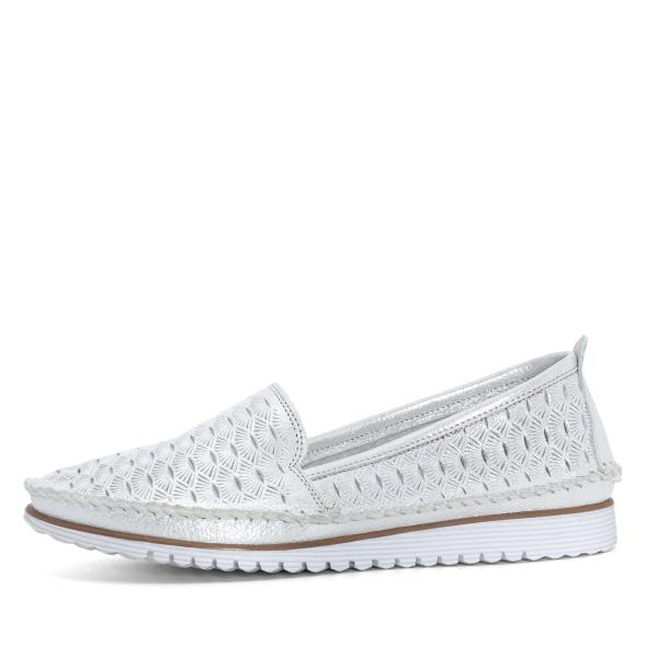 Andrea Conti Damen Lederslipper silber 36 - 113579400001 - 1 - 588px