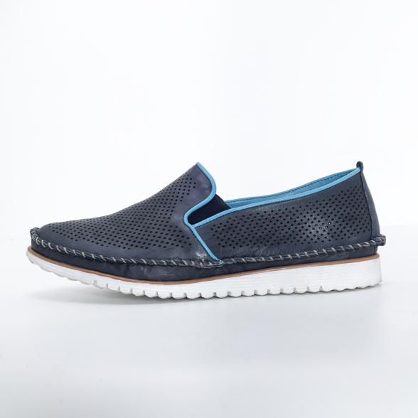 Andrea Conti Damen Lederslipper dunkelblau 36 - 113579800001 - 1 - 588px