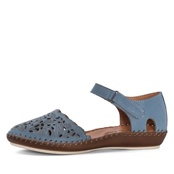 Andrea Conti Damen Ledersandale rauchblau 36 - 113581000001 - 1 - 588px