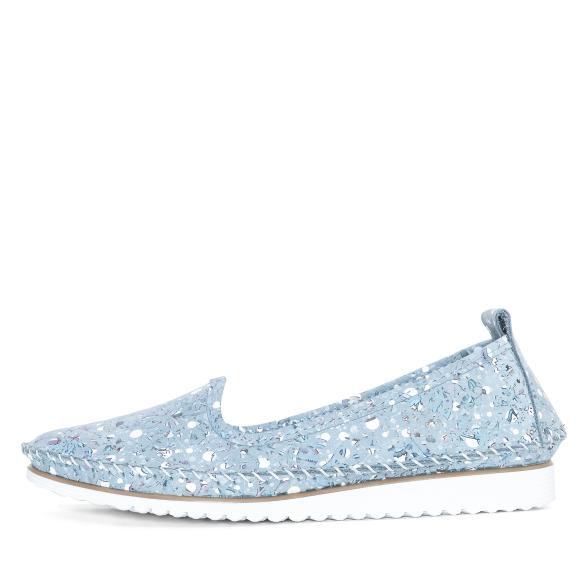 Andrea Conti Damen Lederslipper blau gemustert 36 - 113581500001 - 1 - 588px