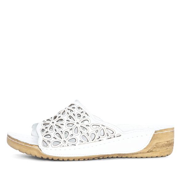 Andrea Conti Damen Lederpantolette weiß 42 - 113581900007 - 1 - 588px