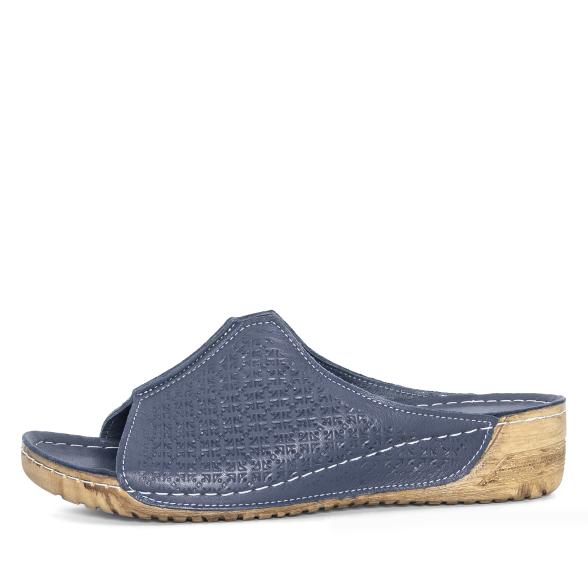 Andrea Conti Damen Lederpantolette dunkelblau 42 - 113582000007 - 1 - 588px