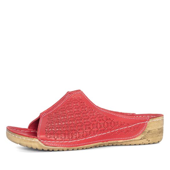 Andrea Conti Damen Lederpantolette chilli 42 - 113582200007 - 1 - 588px