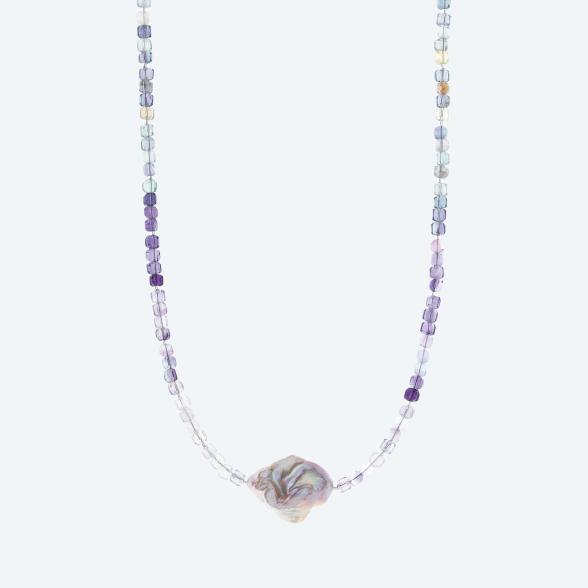 Collier Fluorit, SWZPerle Magnetverschluß - 113583900000 - 1 - 588px