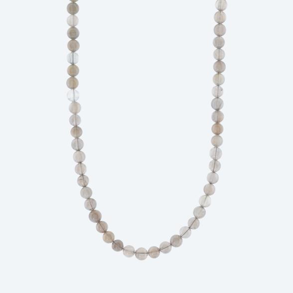 Collier Mondstein grau, Karabiner 925 Silber - 113587200000 - 1 - 588px