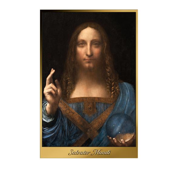 Salvator Mundi, Bild im Rahmen, 1/10 oz. Feingold - 113590400000 - 1 - 588px