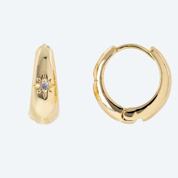 Creolen Edelstahl vergoldet Zirkonia - 113595900000 - 1 - 588px