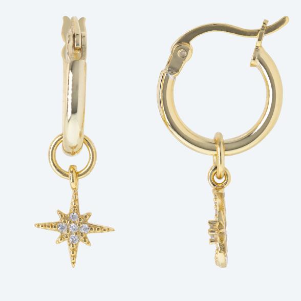 Creolen 925 St. Silber vergoldet Zirkonia - 113596700000 - 1 - 588px