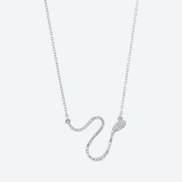 Mittelteil-Collier 925 Silber rhodiniert Brillant - 113602500000 - 1 - 588px