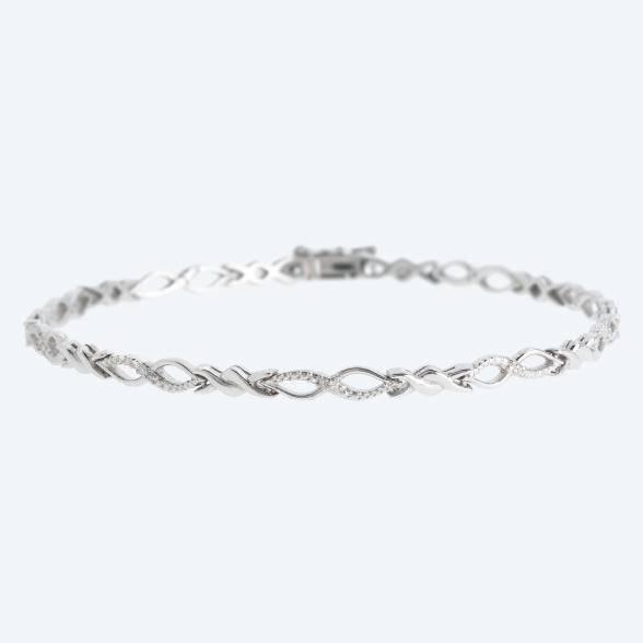 Armband 925 Silber rhodiniert Brillanten - 113602600000 - 1 - 588px