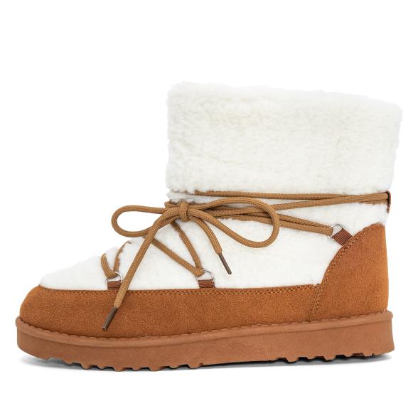 Damen Winterboots braun/weiß 36 - 113610500001 - 1 - 588px