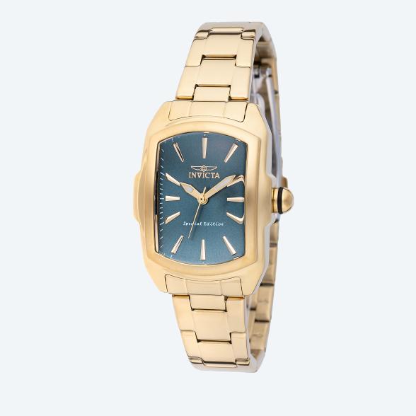 INVICTA Damenuhr "Lupah" goldfarben-blau - 113611200000 - 1 - 588px