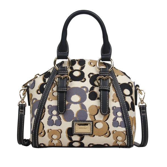 Henney Bear Henkeltasche schwarz/gemustert - 113626100000 - 1 - 588px