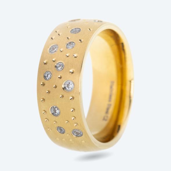 Ring Edelstahl vergoldet Zirkonia 17 - 113632200001 - 1 - 588px