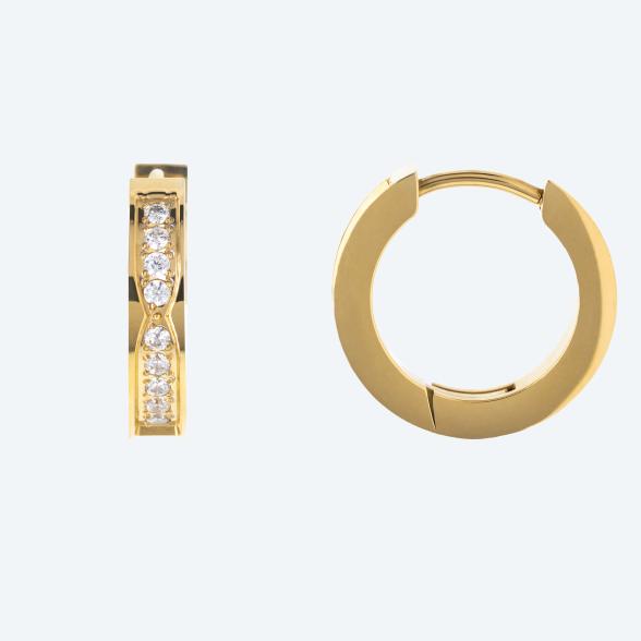 Creolen Edelstahl vergoldet Zirkonia - 113632300000 - 1 - 588px