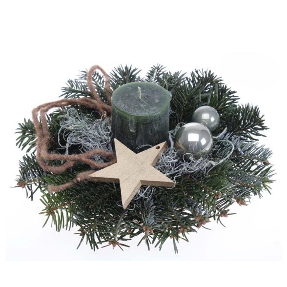 Nordmanngesteck mit Kerze grün - 113644700000 - 1 - 588px