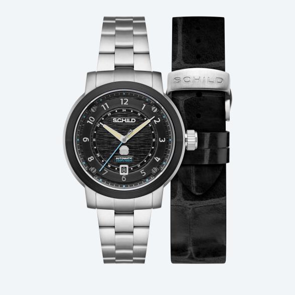 SCHILD Herrenuhr "Heinrich Automatic'" schwarz - 113648400000 - 1 - 588px