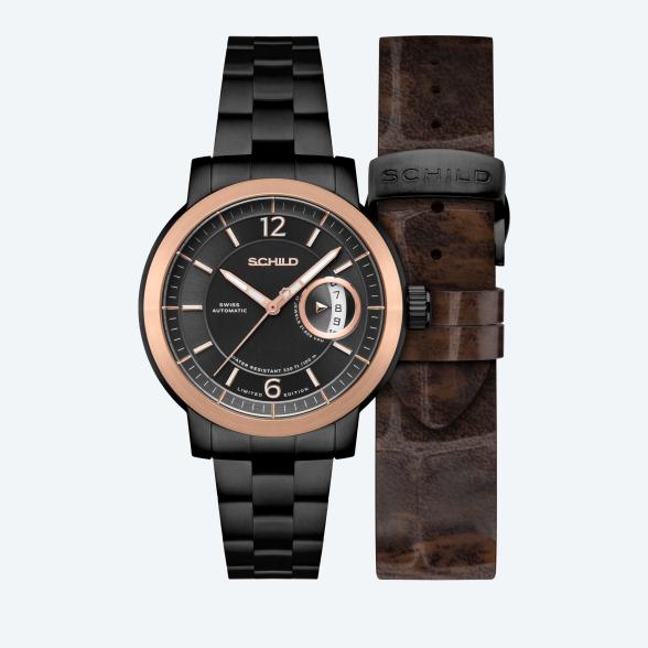 SCHILD Automatikuhr "Heinrich Minimal" schwarz - 113648500000 - 1 - 588px