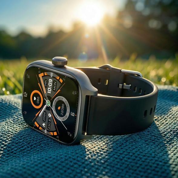 TimeTech Smartwatch, schwarz, Silikonband - 113657600000 - 1 - 588px