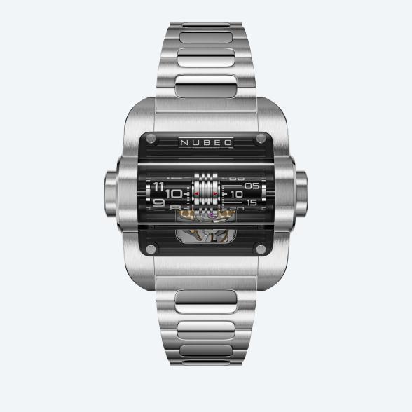 NUBEO Herrenuhr "Continuum" schwarz-silber - 113659400000 - 1 - 588px