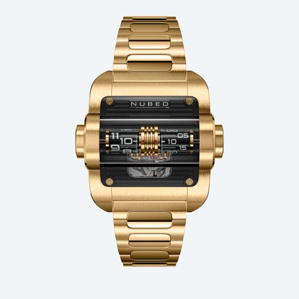 NUBEO Herrenuhr "Continuum" schwarz-gold - 113659900000 - 1 - 588px