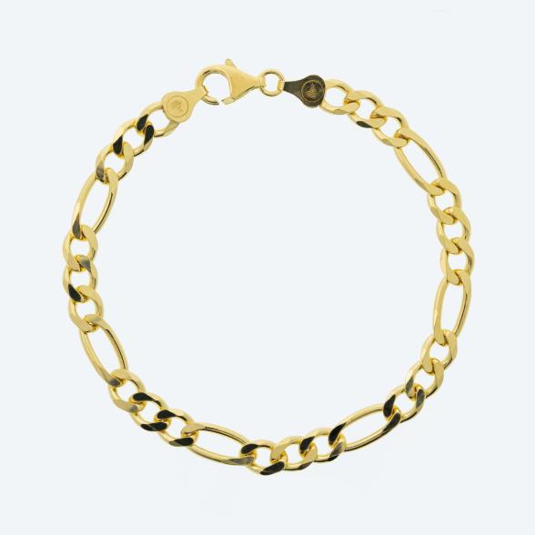 Figaroarmband 925 Silber vergoldet ca. 21 cm - 113662200000 - 1 - 588px