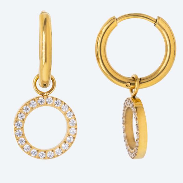 PURELEI Closed Glow Creolen Edelstahl vergoldet - 113664600000 - 1 - 588px