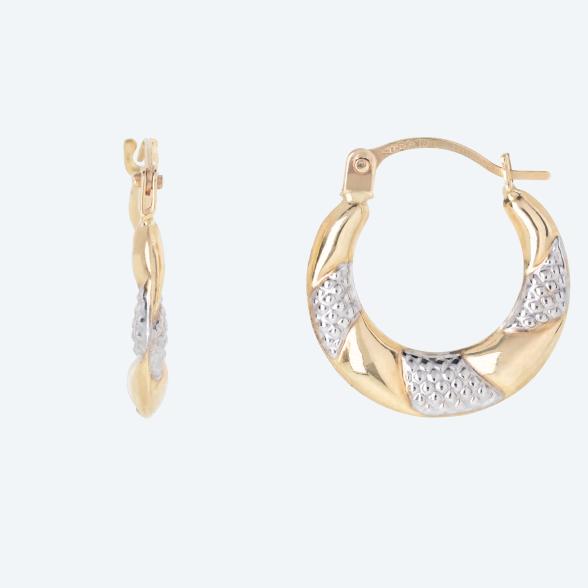 Creolen 375 Gelbgold bicolor - 113664800000 - 1 - 588px