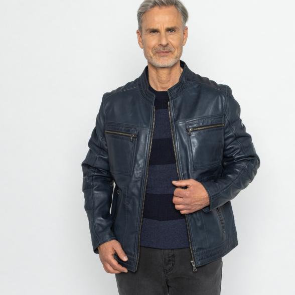 OTTO KERN Herren-Lederjacke marine 60 - 113670300006 - 1 - 588px
