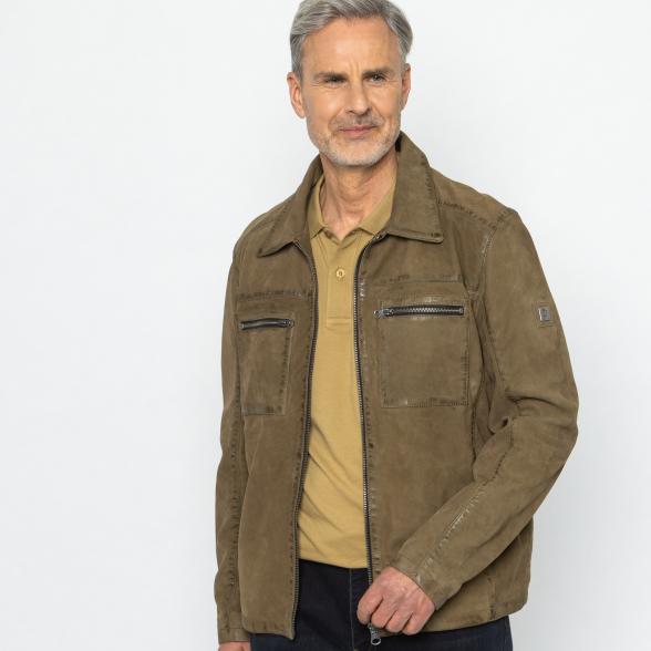 OTTO KERN Herren-Lederjacke schlamm 50 - 113670400001 - 1 - 588px