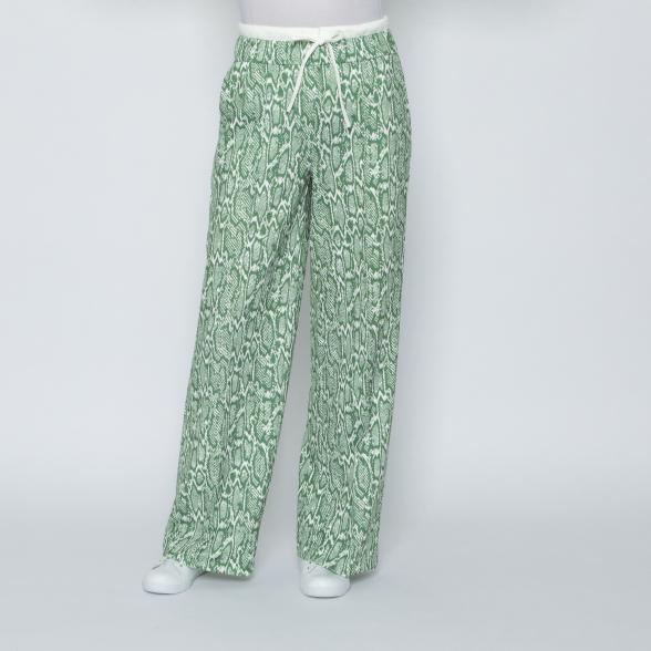 Perfectly JU Hose 'Bella' Wide grün/offwhite 36/38 - 113679100001 - 1 - 588px