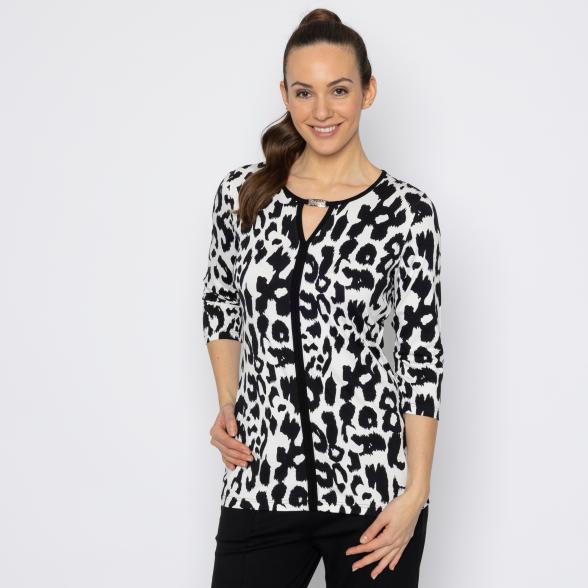 RÖSSLER SELECTION Damen-Shirt schwarz/weiß 54 - 113681600010 - 1 - 588px