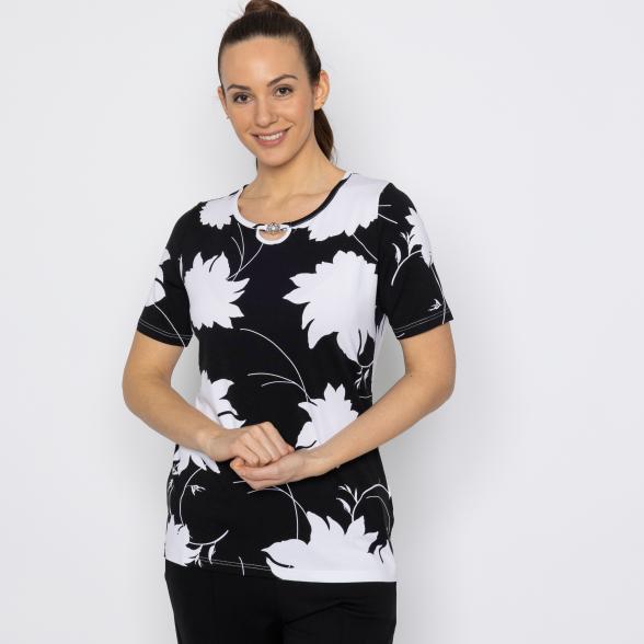 RÖSSLER SELECTION Damen-Shirt schwarz/weiß 54 - 113681800010 - 1 - 588px