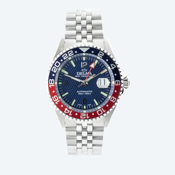 DELMA Herrenuhr "Santiago GMT Meridian" blau - 113683600000 - 1 - 588px